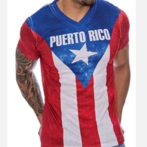 TRUE ROCK Puerto Rico Flag 🇵🇷 T-Shirt Size S L👀K  Muscle Shirt 👕 Streetwear